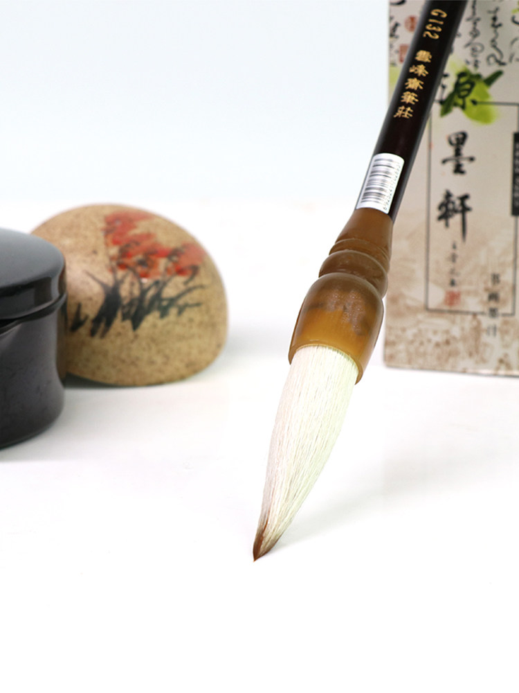 雪峰斋雪中梅斗笔羊狼兼毫提斗对联毛笔篆隶行书人物花鸟国画牡丹