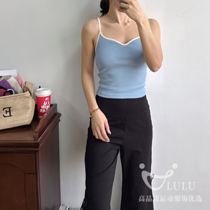 新韩款舞蹈韵音乐瑜伽流蝴蝶结绑带阔腿裤裸感透气高腰宽松四季