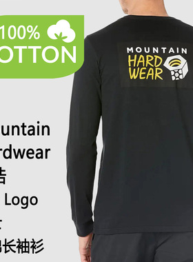 Mountain Hardwear MHW Box Logo 山浩男士纯棉长袖 T恤衫