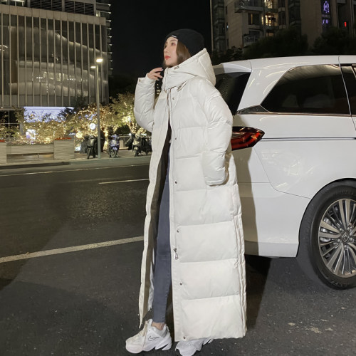 ollenuka超长加厚鹅绒羽绒服超厚