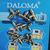 8MM气管尼龙铜快接 三通液压快插接头 金属耐高压快接三通油管4