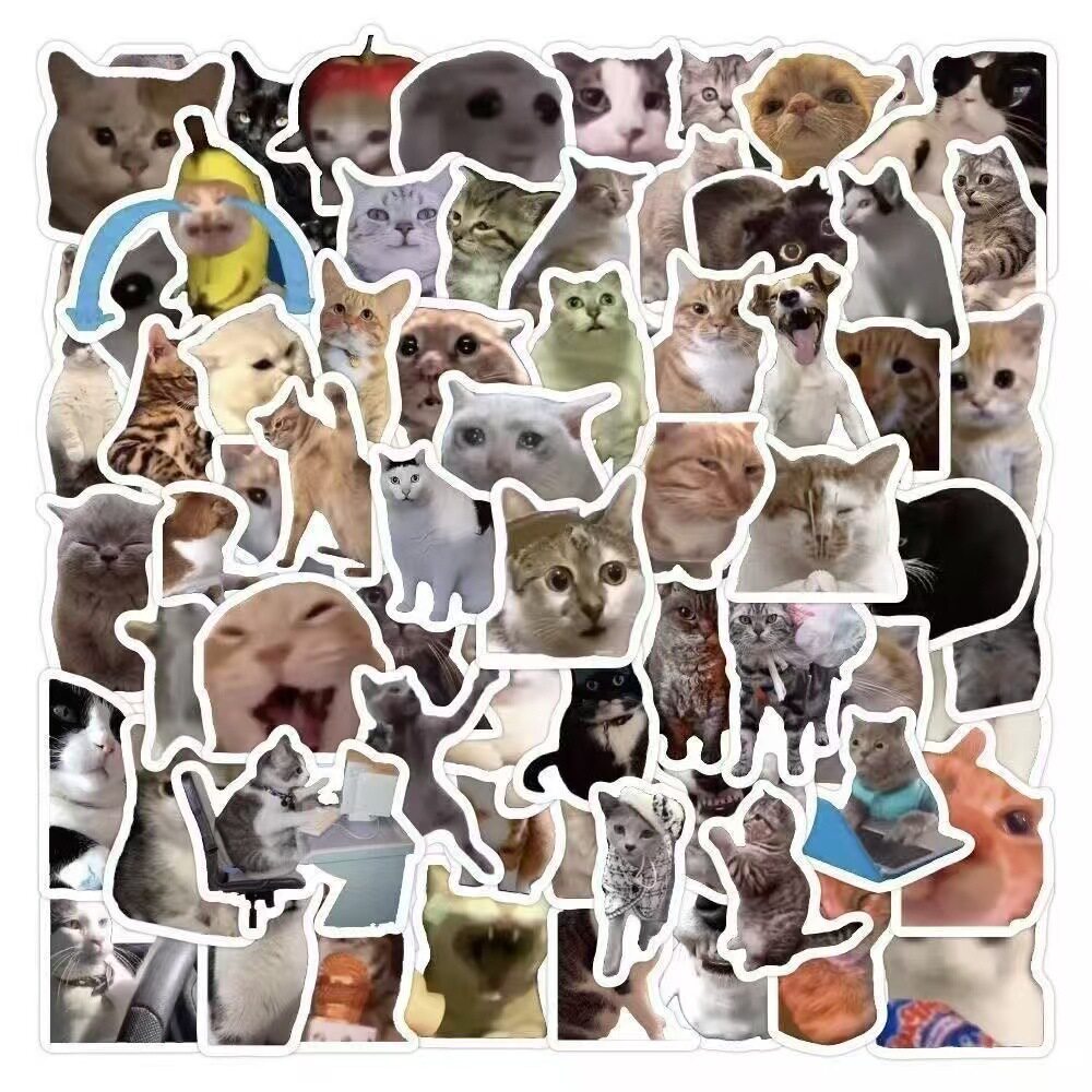 抽象meme猫搞笑diy表情包贴纸