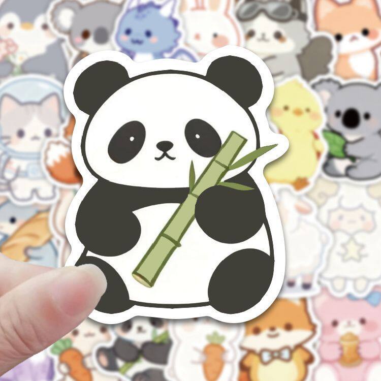 动物猫咪狗贴纸卡通可爱儿童手帐
