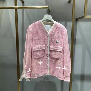粉红色外套2I4G212 新款 3999 2024冬季 D家专柜正品