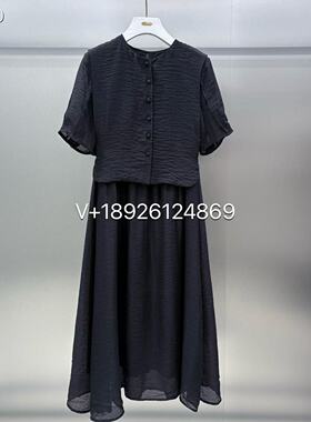 j↗03-J03女装2025春装专柜新款黑色连衣裙J420511439-1390