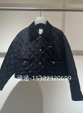 47折D家2025春款专柜正品黑色棉服2J1H226-1999