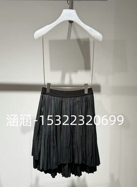 46折D家2025夏款专柜正品黑色半裙2J3S202-1399