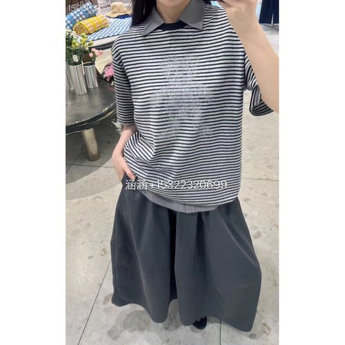 Jsister 2025夏款专柜正品新款百搭上衣S522201003-599