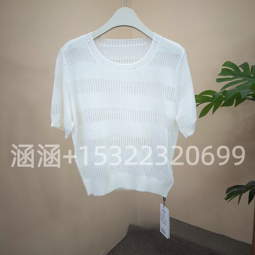 35折RB家2025夏正品短袖针织上衣6A22M69432-439