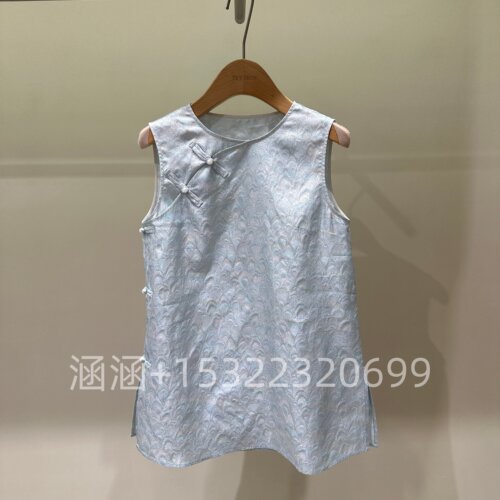 TKY SHOP专柜正品2026秋新款中式无袖真丝上衣10J1JA00F115-1299