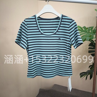 针织T恤上衣6A22T61977 299 短袖 35折RB家2025夏正品