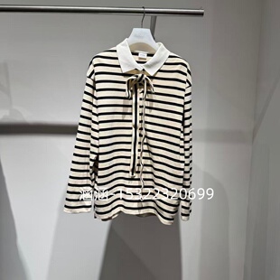 47折D家2025春款专柜正品浅黄色T恤2J1B518-1599