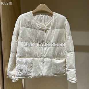 Jsister 2024秋款专柜正品新款白色羽绒服S434208238-1880