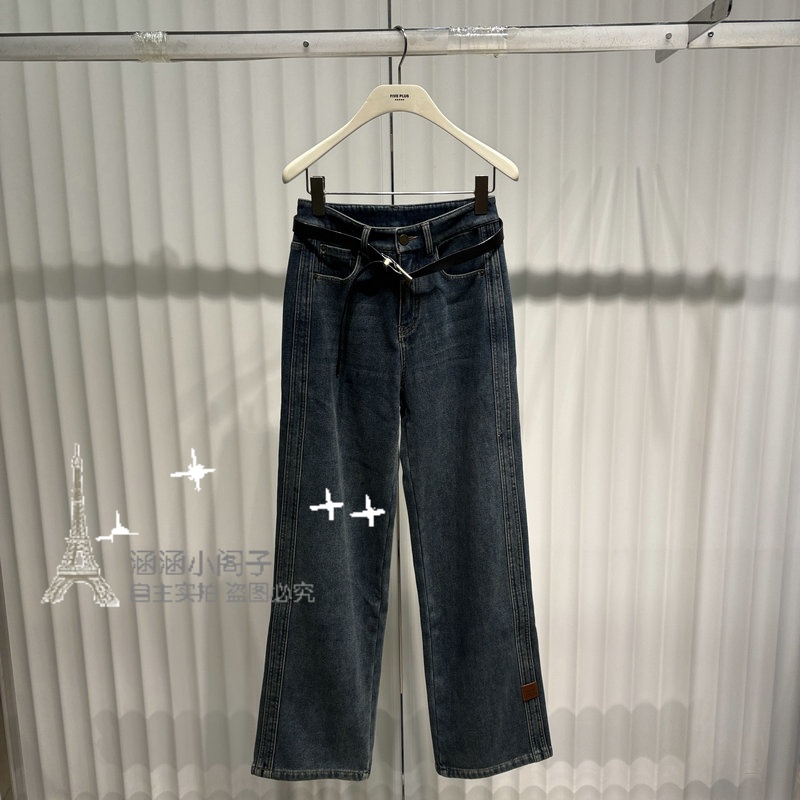 RB家2024年冬新款专柜正品直筒加绒牛仔长裤6L53K69996-L-699