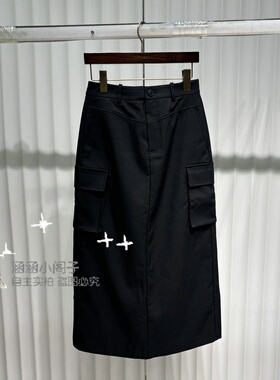 RB家2024冬新款专柜正品时尚高腰显瘦半身长裙6L53Q68937-659