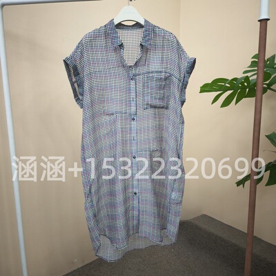 RB家新款2025夏正品格子连衣裙6A21L61930-599