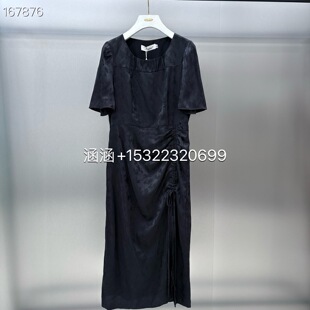 JSister 2024年专柜正品夏季黑色连衣裙女S423111376-799