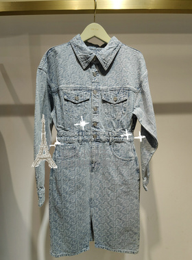 WJWG-专柜正品2024春新款牛仔连衣裙2LN1083010-1090