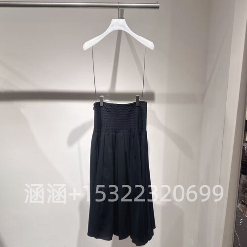 46折D家2025秋专柜正品百搭黑色半身裙2J3S402-2499