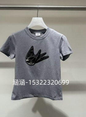 54折D家2025春款专柜正品深灰色T恤2J1B313-799