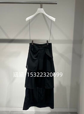 53折D家2025夏款专柜正品黑色裙子2J2S488-1999