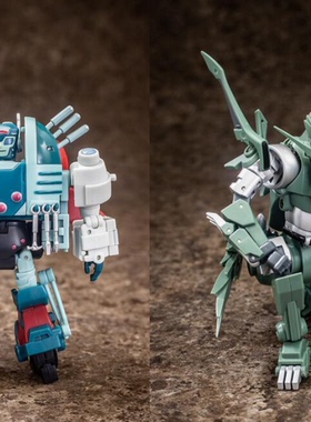 变形玩具 MMC R-38 旋涡狐狸 钢镚 DJD 黑狗队 套装 再版 盒装