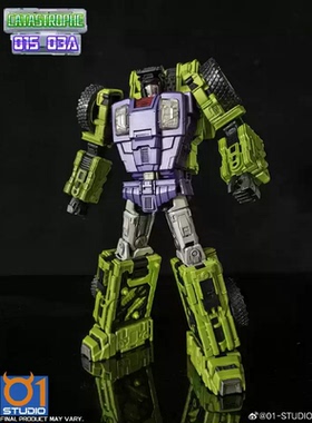 变形玩具 01-STUDIO 细胞 01S 03A 力神 组合体 铲车 铲土机