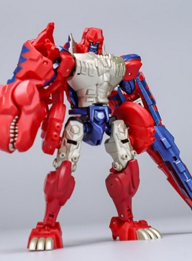 变形玩具 ROBOTtoys RT-02R 暴君BW 嗜血 红色 霸王龙勇士 小比例