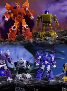 变形玩具 DR.WU 吴医生 DW-E34 小黄蜂 DW-E35 狂飙 小比例 套装