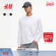 T恤冬季 宽松版 型长袖 HM男装 内搭汗布上衣打底衫 1302376