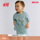 男婴2件式 HM童装 春季 史迪仔短袖 1293805 短裤 迪士尼系列