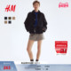 HM女装 夹克1288081 慵懒风巴恩风户外工装 短外套冬季 法式