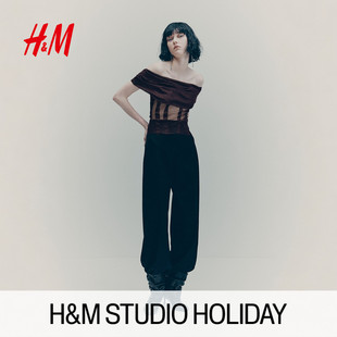 女装 节日胶囊系列 STUDIO 背心露肩网纱内搭上衣1309077