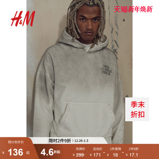 女装 卫衣冬季 加绒重磅情侣装 连帽衫 HM男装 长袖 1255569 Fairfax