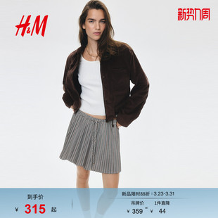 灯芯绒外套1308398 新款 HM春季 女装