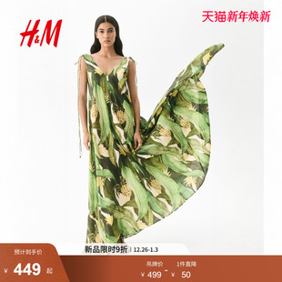 时尚 女装 休闲宽松连衣裙1294545 新款 HM2025年夏季