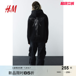 Nirvana 宽松情侣连帽衫 HM男装 卫衣秋季 1065654 女装