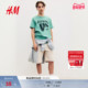 新客洋气可爱舒适印花棉质短袖 HM童装 儿童男童T恤春季 上衣1118512