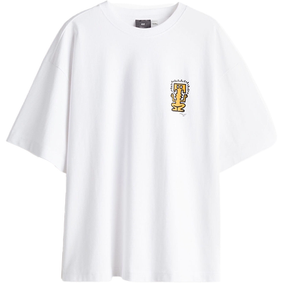 【Fender】HM男装女装T恤秋季重磅印花圆领情侣短袖上衣1159823