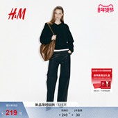 高智感针织衫 HM女装 1317093 新款 静奢风V领套衫 毛针织衫 2026春季