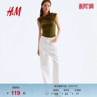 连体紧身衣1300827 扭结设计丁字裤 HM春季 女装