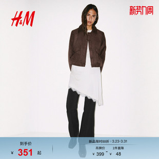 夹克衫 HM女装 气质秋冬高智风外套保暖时尚 新款 1314615 短外套春季