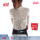 致臻系列 HM女装 T恤冬季 时尚 休闲礼服上衣1266437