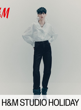 【HM STUDIO 节日胶囊系列】女装牛仔裤冬季直筒裤长裤1309070
