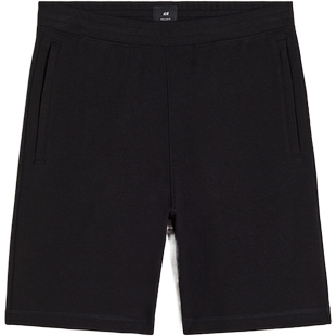 HM男装休闲裤春季健身运动裤子COOLMAX®凉感直筒宽松短裤0974629