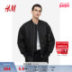 女装 外套冬季 时尚 HM男装 休闲服男宽松长袖 上衣飞行员夹克1160975