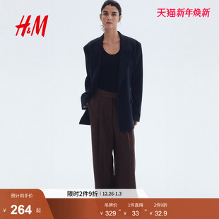 裤 阔腿裤 2025年新款 女装 1293732 时尚 HM正装