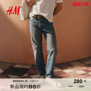牛仔裤 复古牛仔裤 夏季 休闲版 1235422 舒适棉质时尚 HM男装
