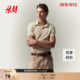 休闲短袖 HM男装 正肩商务通勤风翻领时尚 薄款 上衣0956343 Polo衫