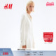HM女装 裙1299956 休闲衬衫 连衣裙春季 喇叭形气质柔软时尚